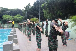 Yonarhanud 10/Gagak Hitam Laksanakan Uji Siap Jasmani Militer