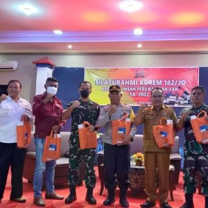 Sinergitas Korem 182/JO Bersama Insan Pers Dukung Pemulihan Ekonomi dan Pembangunan Kabupaten Fakfak