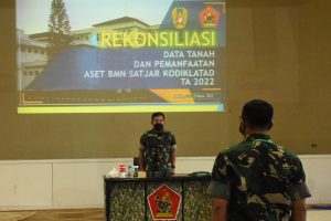 Rekonsiliasi Data Tanah dan Pemanfaatan BMN TNI AD TA 2022 Satuan Jajaran Kodiklatad