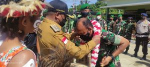 Kunjungan Kerja Pangdam XVIII/Kasuari ke Kodim 1806/TB : Jaga Sinergitas TNI-POLRI dan Pemkab Teluk Bintuni”