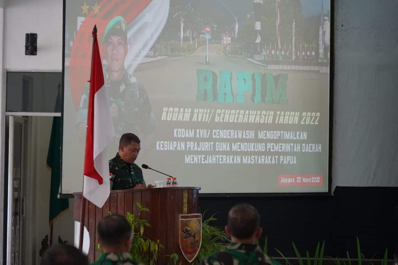 Tingkatkan Kinerja, Kodam XVII/Cenderawasih Gelar Rapim