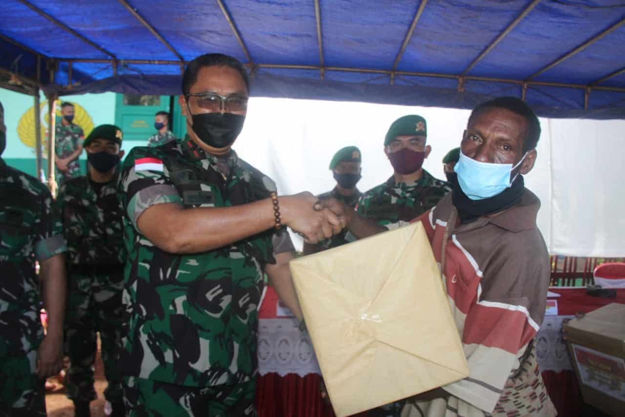 Danrem 174/ATW Dampingi Pangdam Pangdam IV/Diponegoro Tinjau Pos Satgas Yonif 410/Alugoro