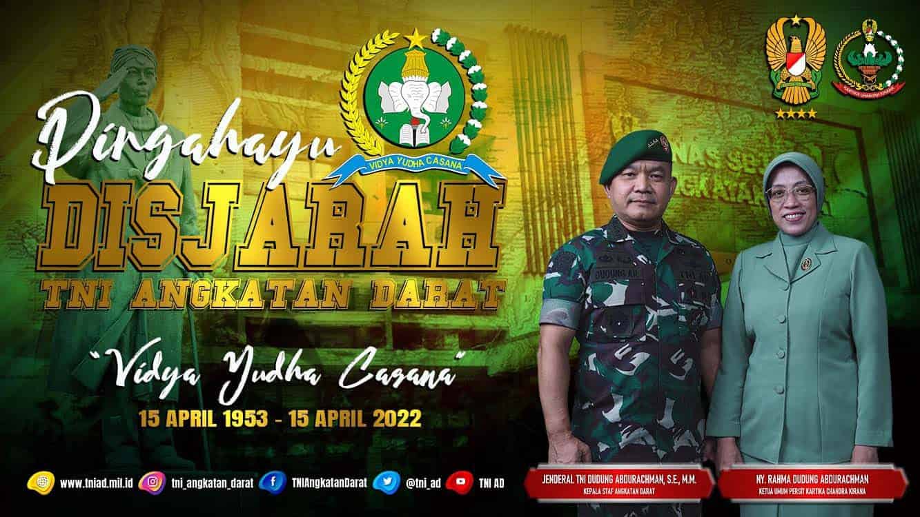 Dirgahayu Disjarah TNI Angkatan Darat “VIDYA YUDHA CASANA”  