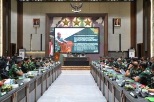 Dankodiklatad Pimpin Rapat Koordinasi Sinkronisasi Dikcabpa Akmil TA 2022