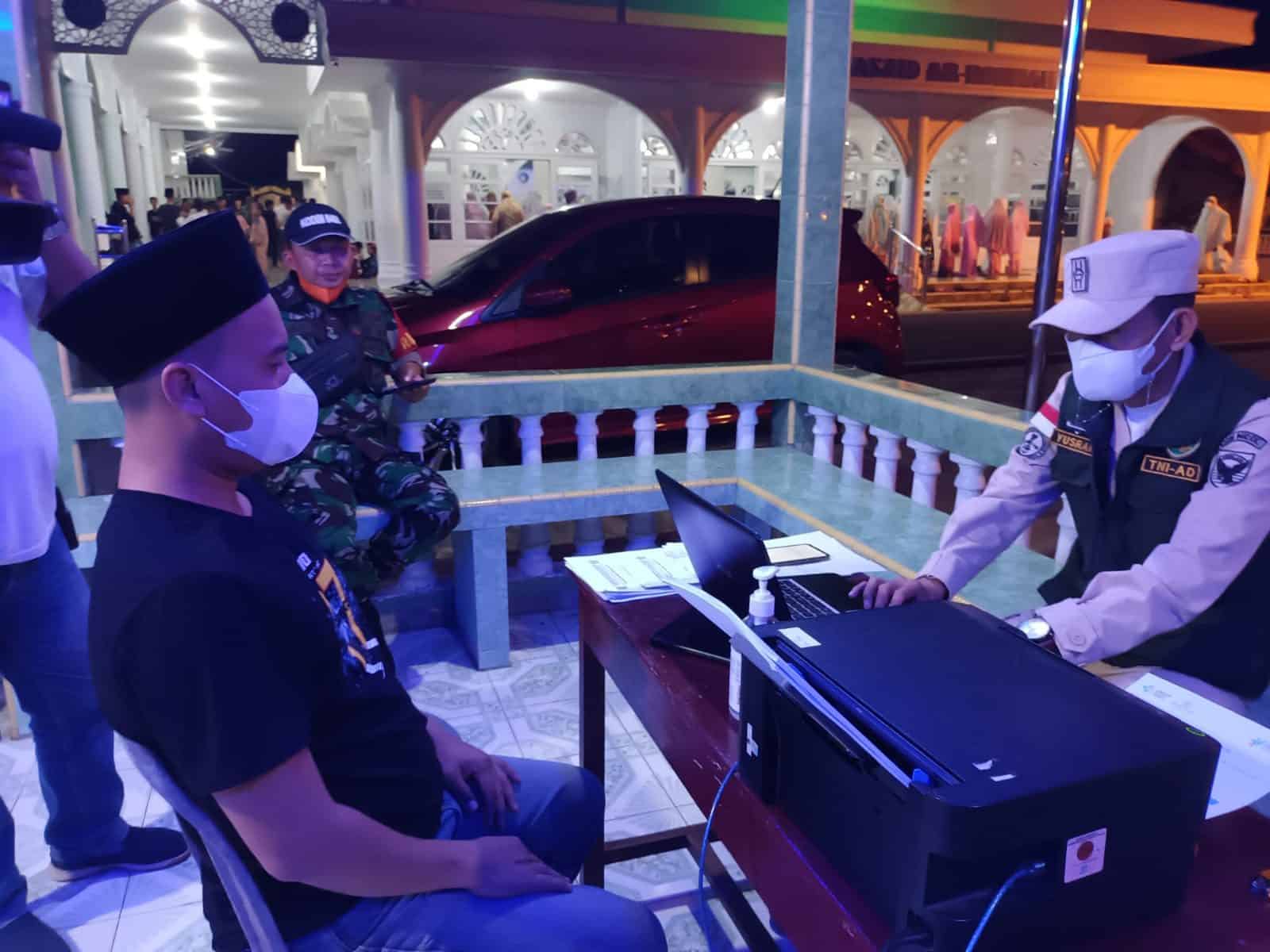 Kodim 0402/OKI Genjot Serbuan Vaksinasi Malam Hari Selama Ramadhan