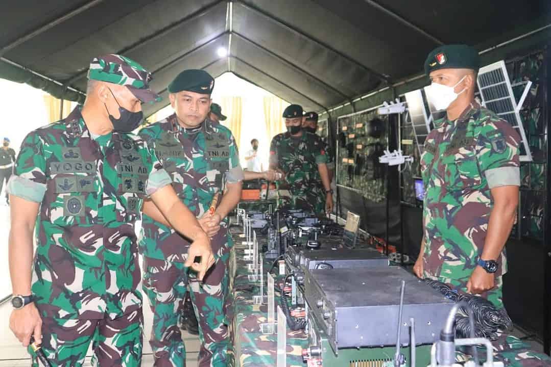 Dankodiklatad Tinjau Kesiapan Latma Garuda Shield-16/2022 di Wilayah Kodam VI/Mlw