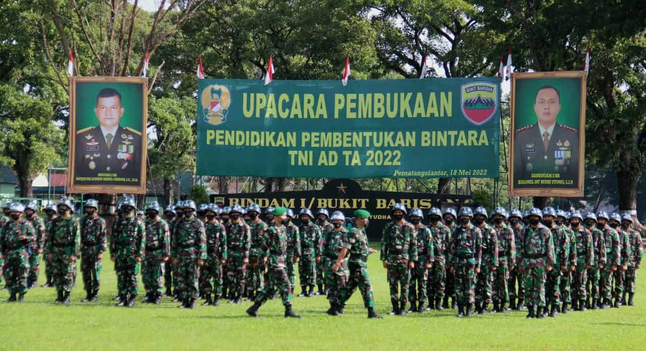 Danrindam I/BB : Bentuk Prajurit Andal Melalui Pendidikan Pembentukan Bintara TNI AD TA 2022