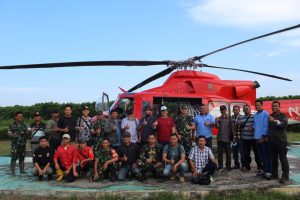 Cegah Karhutla, Dandim 0402/OKI Pantau Wilayah Rawan Terbakar Lewat Udara