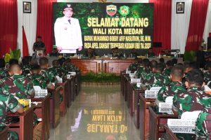 Pembicara pada apel Dansat Kodam I/BB, Walikota Medan : Pemimpin Harus Jadi Gerbong Terdepan Dalam Pengembangan Wilayah Menuju Kejayaan