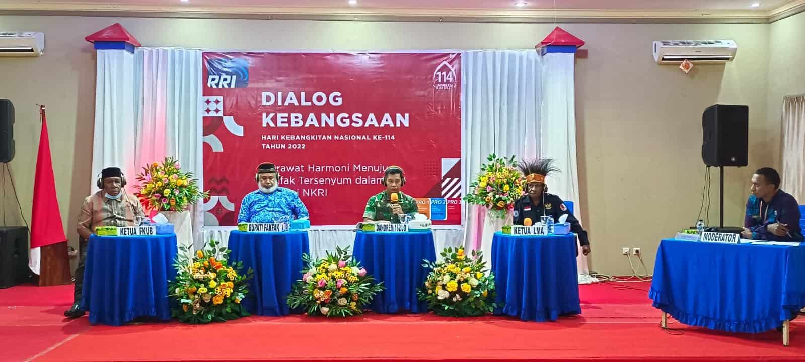 Dialog Kebangsaan Harkitnas Danrem 182/JO Bersama Lembaga Masyarakat Adat dan Forum Komunikasi Umat Beragama