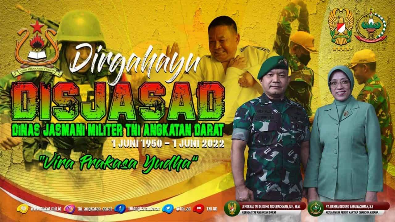 Dirgahayu Disjasad “Vira Prakasa Yudha” (1 Juni 1950 – 1 Juni 2022)