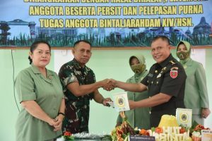 Kabintaljarahdam XIV/ Hasanuddin Pimpin Syukuran HUT ke 76 Bintal TNI AD