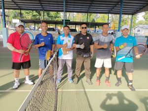 Jalin Silaturahmi, Tim Tenis Korem 042/Gapu Ikuti Turnamen Piala Rektor Unja