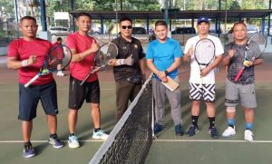 Jalin Silaturahmi, Tim Tenis Korem 042/Gapu Ikuti Turnamen Piala Rektor Unja