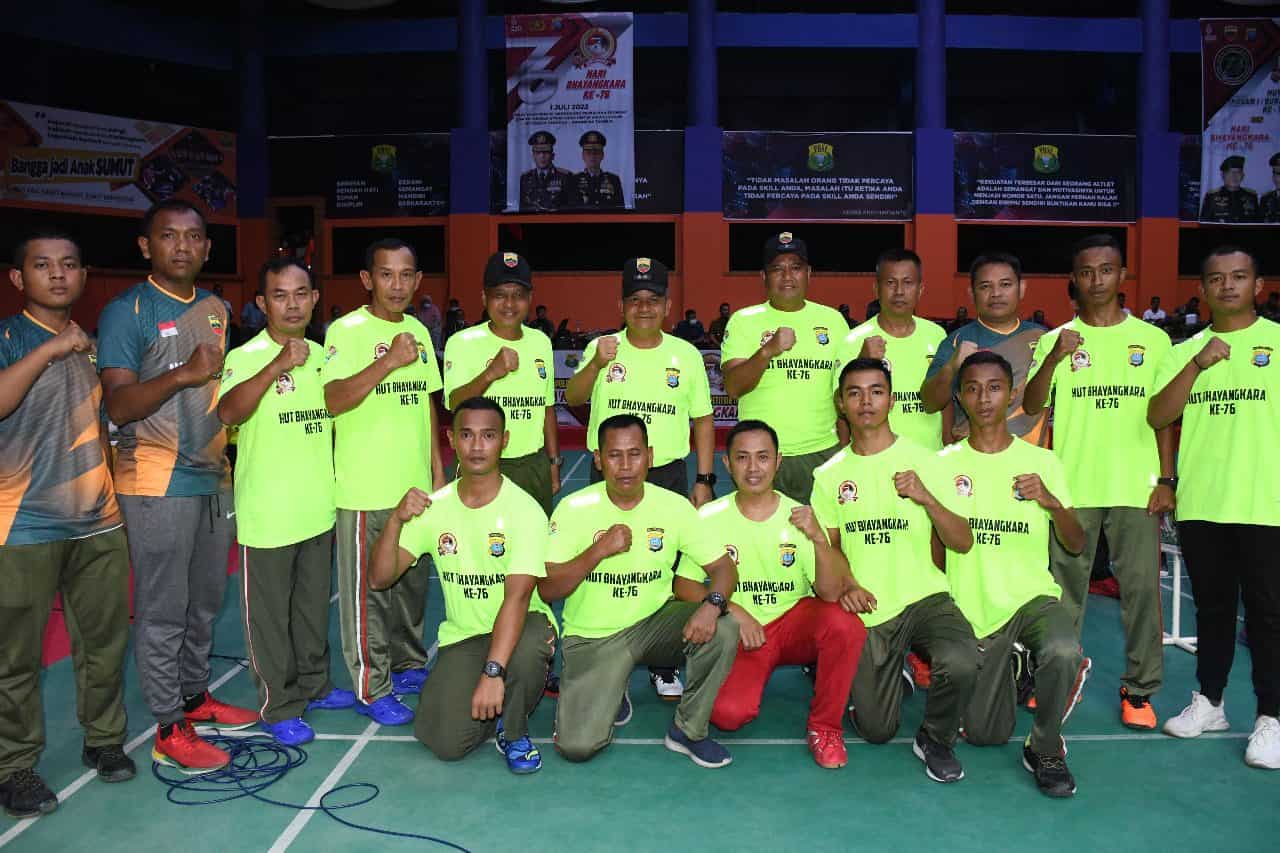 Bhayangkara Cup, Poldasu Bersama Kodam I/BB Jaring Atlet Bulu Tangkis Sambut Persiapan PON 2024