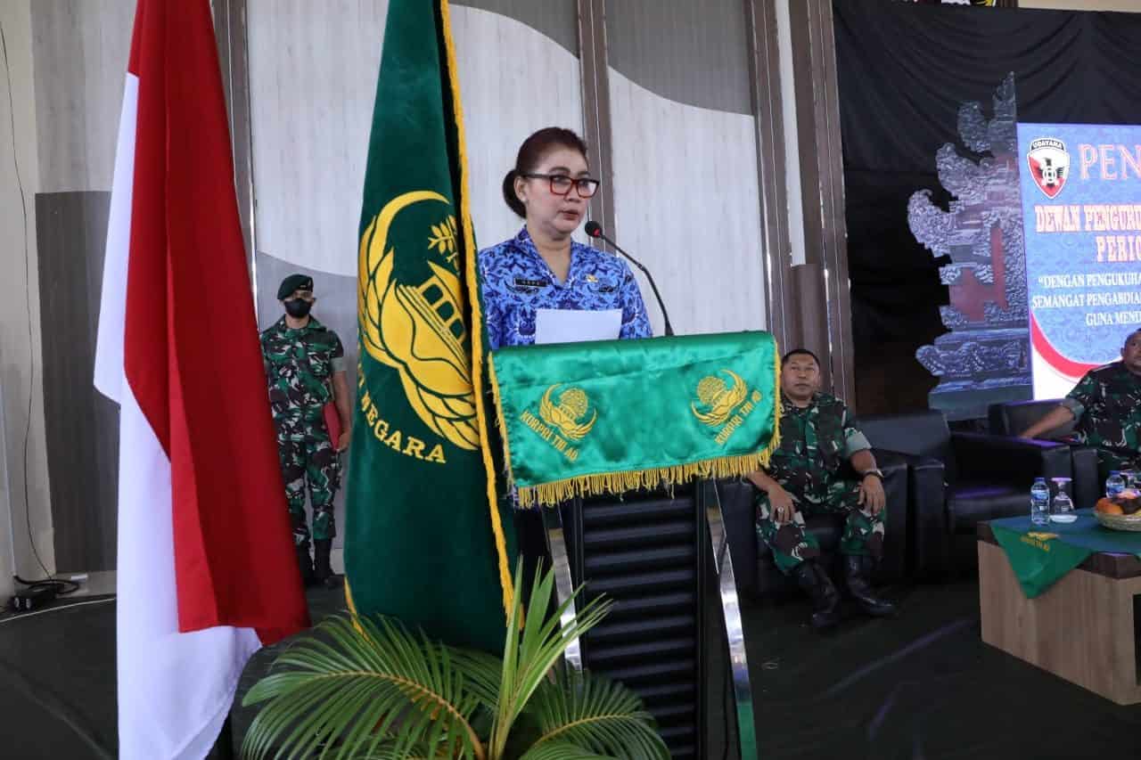 Ketua DPK Korpri Unit TNI AD Lantik Dewan Pengurus Korpri Sub Unit Kodam IX/Udayana