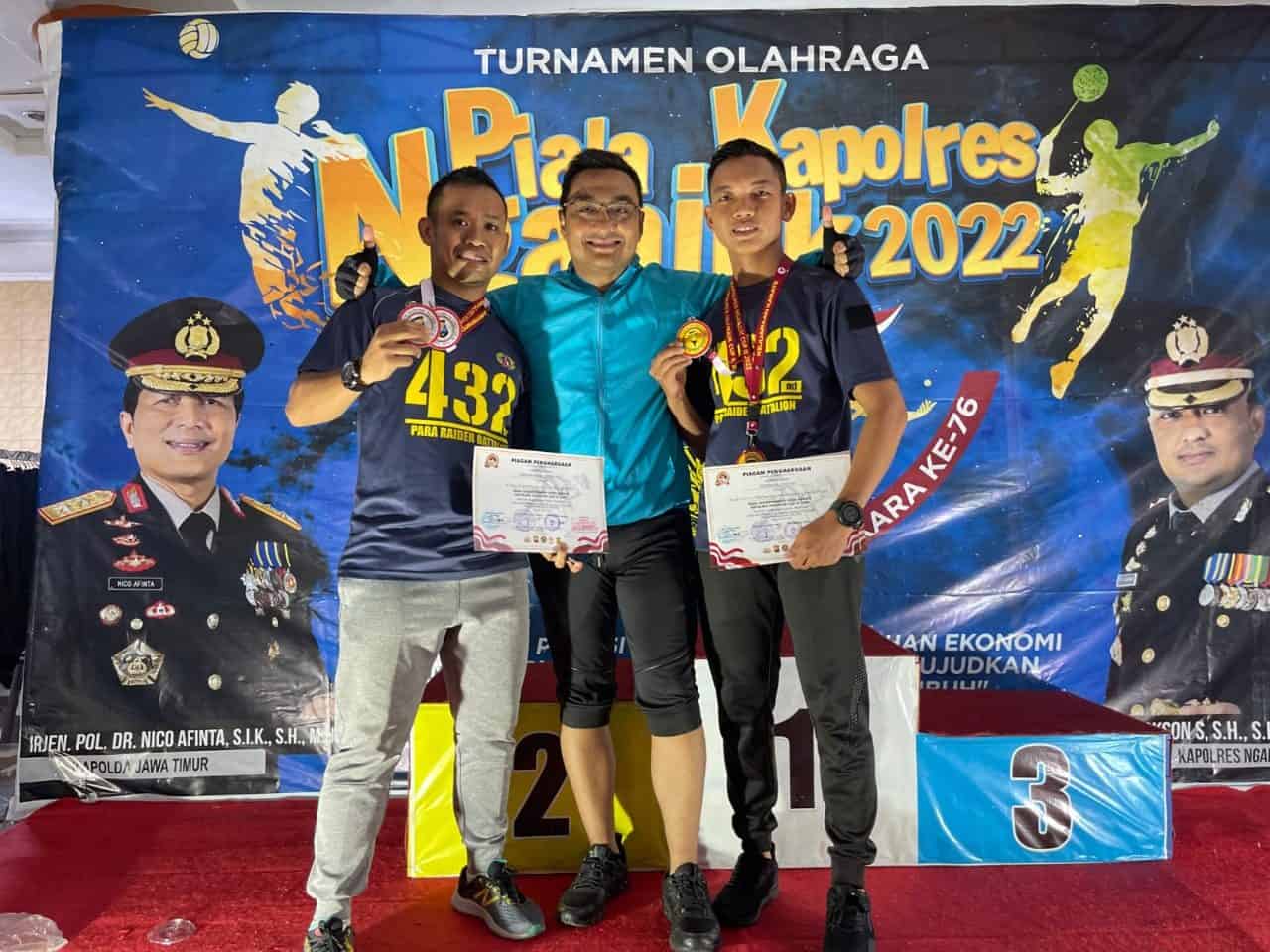 Prajurit Yonif PR 432 Kostrad Meraih Prestasi pada Kejuaraan Karate Championship Kapolres Nganjuk Cup III Tahun 2022
