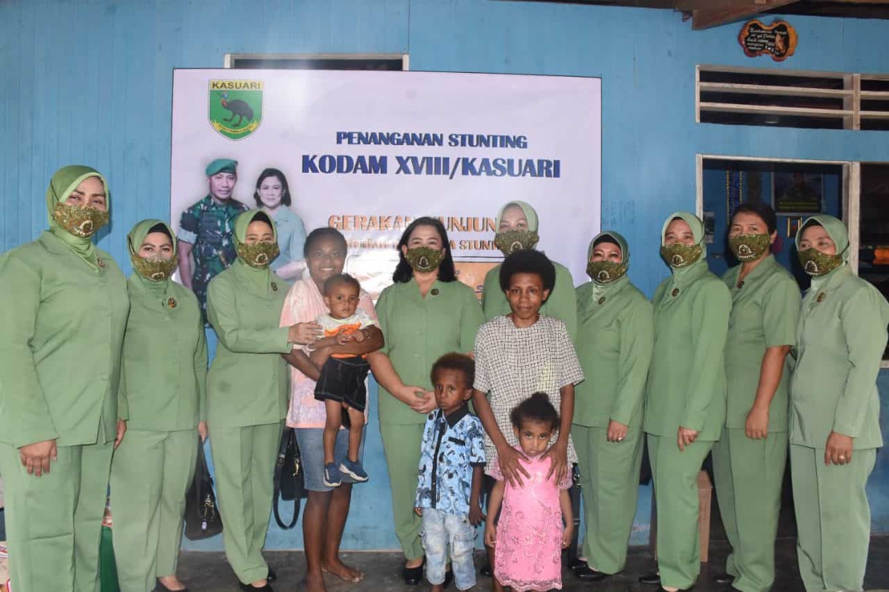 Kodam XVIII/Kasuari Peduli, Untuk Selamatkan Malaikat Kecil Dari Stunting