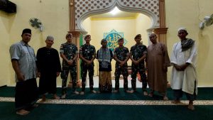 Satgas Yonarhanud 11/WBY Buat Lukisan Kaligrafi di Masjid Al Muhajirin dan Mushalla Nurul Akhlaq