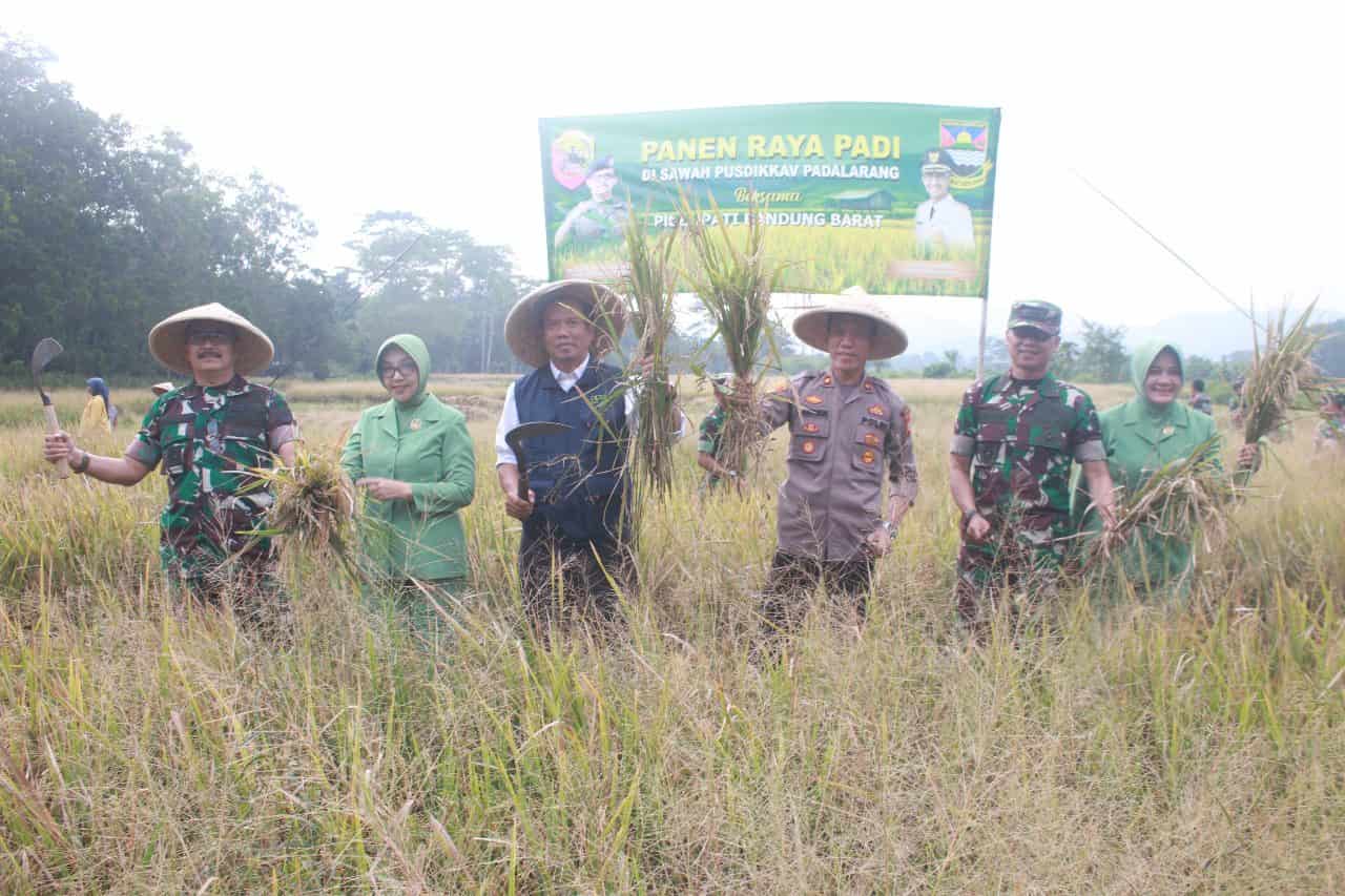 Panen Raya Padi, Pusdikkav Implementasikan Kebijakan Kasad Terkait Ketahanan Pangan