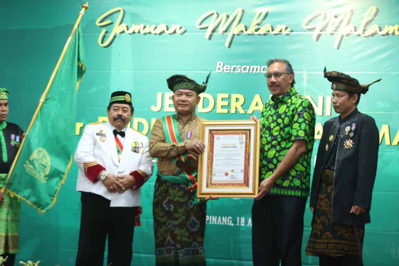 Datuk Sri Radendo Panglima Pagar Negara, Gelar Kehormatan Adat Ke Sembilan Jenderal Dudung