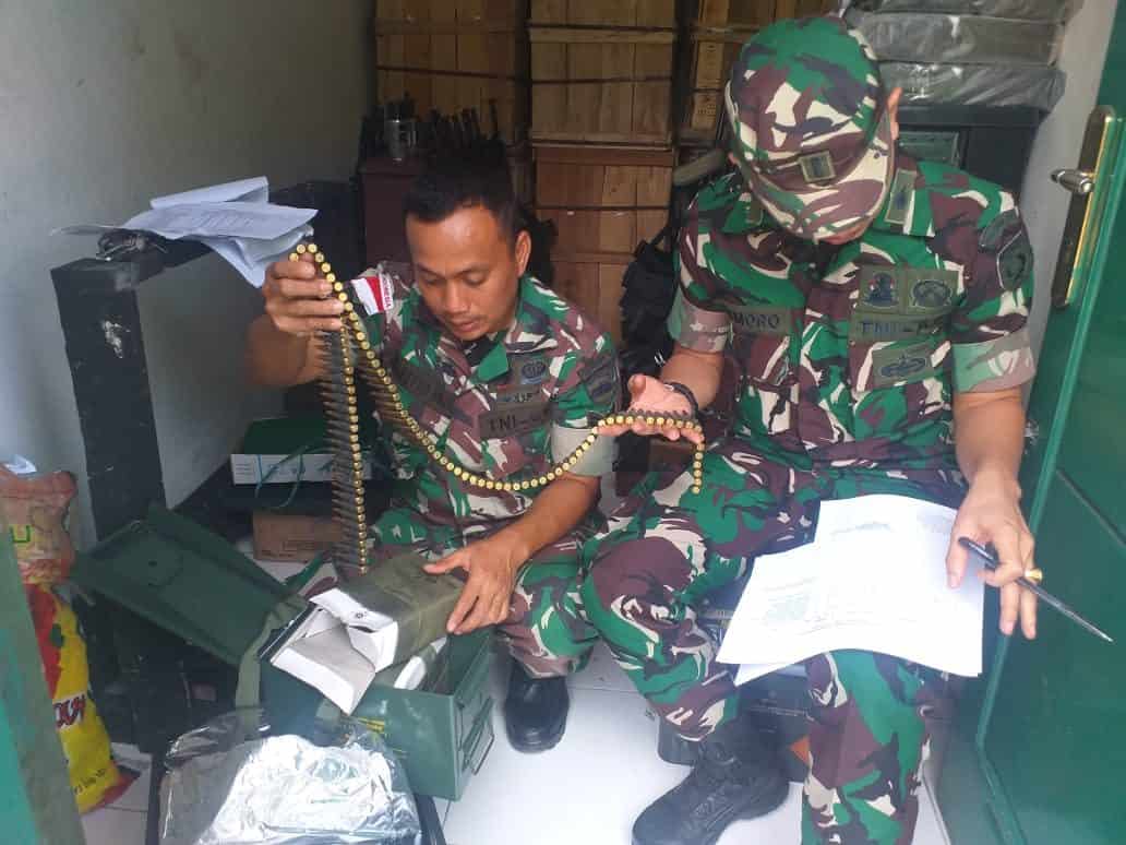 Satgas Kodim Maluku Yonarhanud 11/WBY Menerima Kunjungan Tim Verifikasi dari Korem 151/BNY