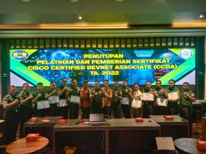 Pesan Kadisinfolahtad Pada Penutupan Pelatihan dan Sertifikasi CCDA dan CCCA TA. 2022