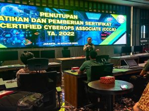 Pesan Kadisinfolahtad Pada Penutupan Pelatihan dan Sertifikasi CCDA dan CCCA TA. 2022