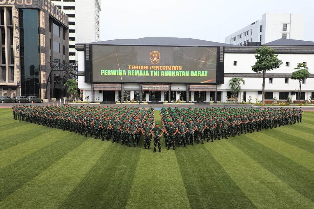 Penciuman Panji TNI AD, Tandai Penerimaan Perwira Remaja TNI AD TH 2022