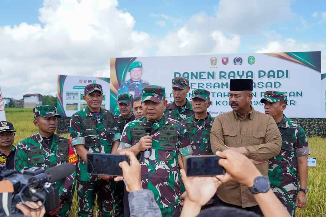 Dimana-mana, Kasad Panen Raya Wujudkan Ketahanan Pangan Nasional