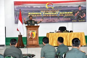 Korem 084/Bhaskara Jaya Gelar Bimnis Tingkat Korem Bidang Wanwil