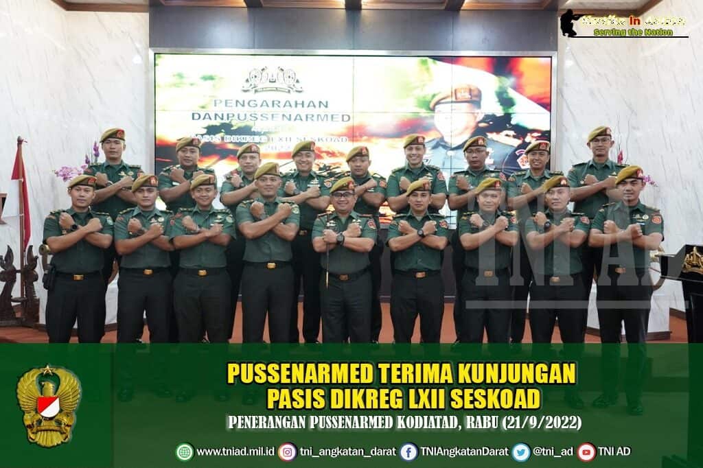 Pussenarmed Terima Kunjungan Pasis Dikreg LXII Seskoad