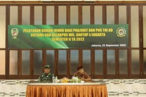 Tingkatkan Keimanan, Umat Hindu Personel TNI AD se Gartap I Jakarta Ikuti Pelayanan Rohani