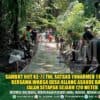 Sambut HUT Ke-77 TNI, Satgas Yonarmed 1 Kostrad Bersama Warga Desa Allang Asaude Bangun Jalan Setapak Sejauh 120 Meter