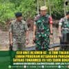 CEO Unit Rejimen Ke – 4 TDM Tinjau Lahan Program Ketahanan Pangan Satgas Yonarmed 19/105 Tarik Bogani