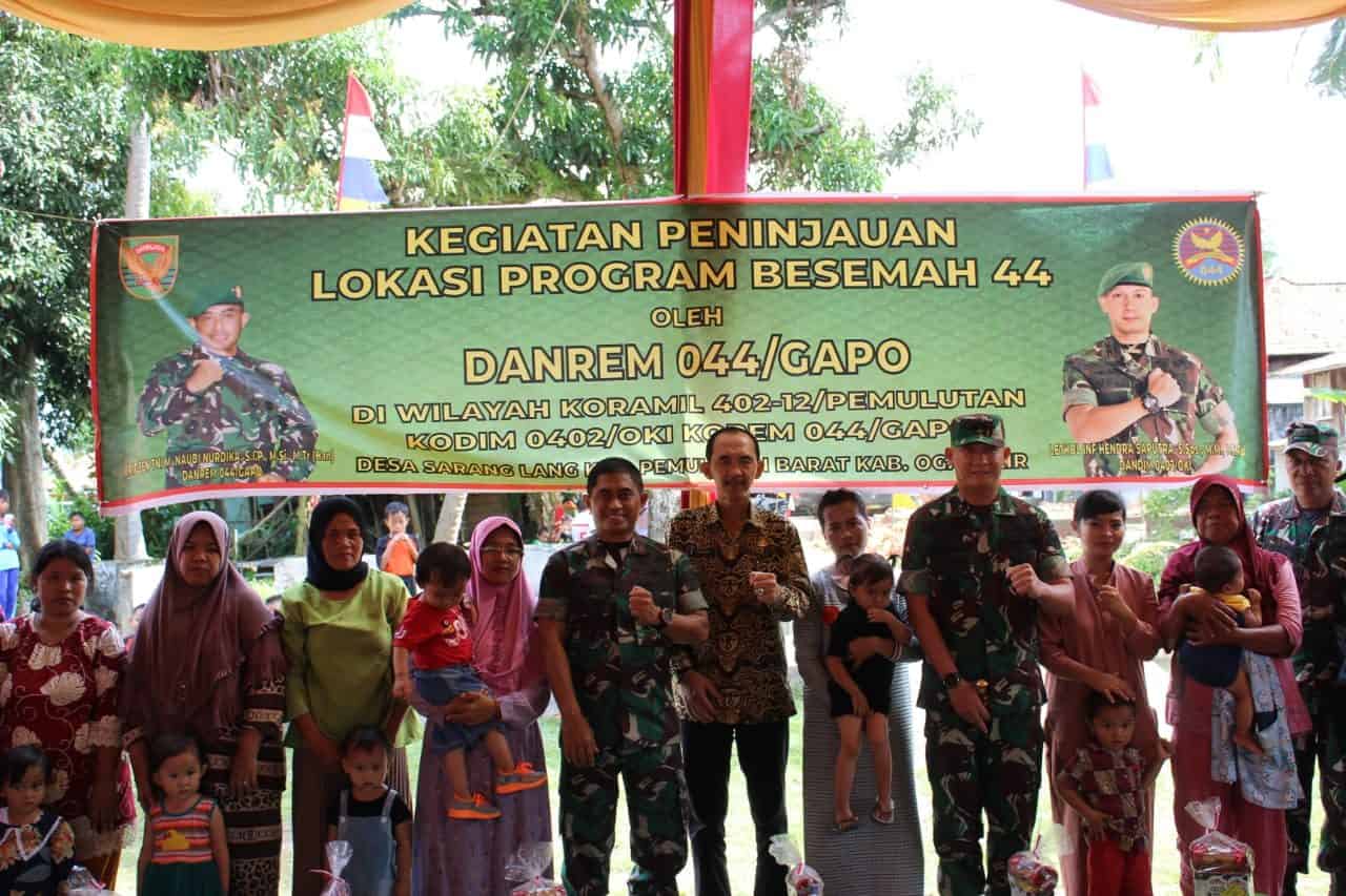 Luncurkan Program BESEMAH, Danrem 044/Gapo Ajak Semua Pihak Atasi Stunting