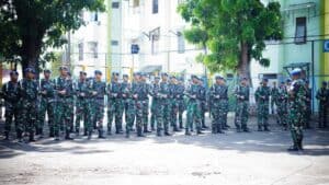 Danpuspomad Cek Kesiapan Pasukan Upacara Yonpomad Puspomad Pada HUT ke 77 TNI