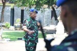 Danpuspomad Cek Kesiapan Pasukan Upacara Yonpomad Puspomad Pada HUT ke 77 TNI