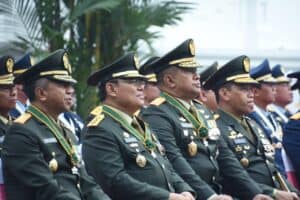 Danpuspomad Hadiri Upacara Peringatan HUT ke-77 TNI di Istana Merdeka Jakarta