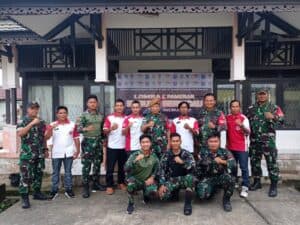 Memeriahkan HUT ke 77 TNI, Satgas Yonarmed 19/105 Trk Bogani Gelar Lomba Burung Berkicau