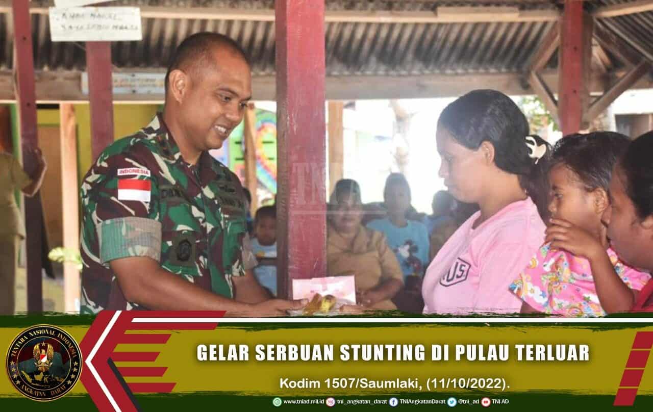 Kodim 1507/Saumlaki Gelar Serbuan Stunting di Pulau Terluar