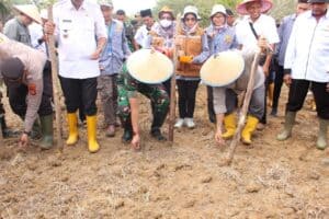 Kodim 0402/OKI Bantu Wujudkan Ketahanan Pangan di Kabupaten OKI