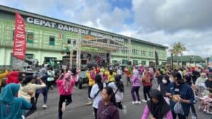Yonarmed 11/76 Tarik/GG/2/2 Kostrad Gelar Fun Bike dan Senam Bersama