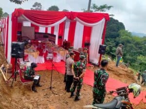 Wakasad Tinjau Pelaksanaan TMMD di Kabupaten Bogor