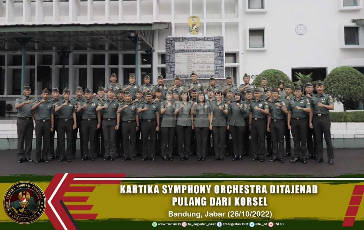 Penyambutan Kartika Symphony Orchestra Ditajenad Yang Sukses Bermusik di Korea Selatan