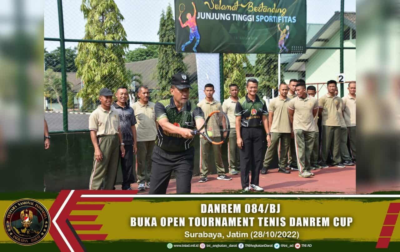 Danrem 084/BJ Buka Open Tournament Tenis Lapangan Danrem Cup