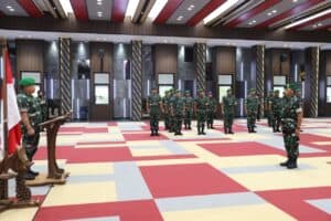 Kasad Terima Laporan Kenaikan Pangkat 22 Pati TNI AD