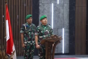 Kasad Terima Laporan Kenaikan Pangkat 22 Pati TNI AD