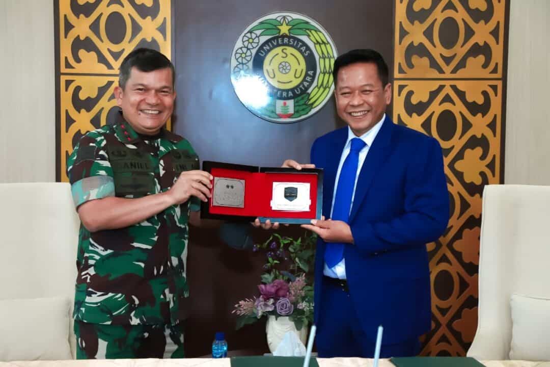 Tingkatkan Kualitas SDM Prajurit, Kodam I/BB Jalin MOA Dengan USU