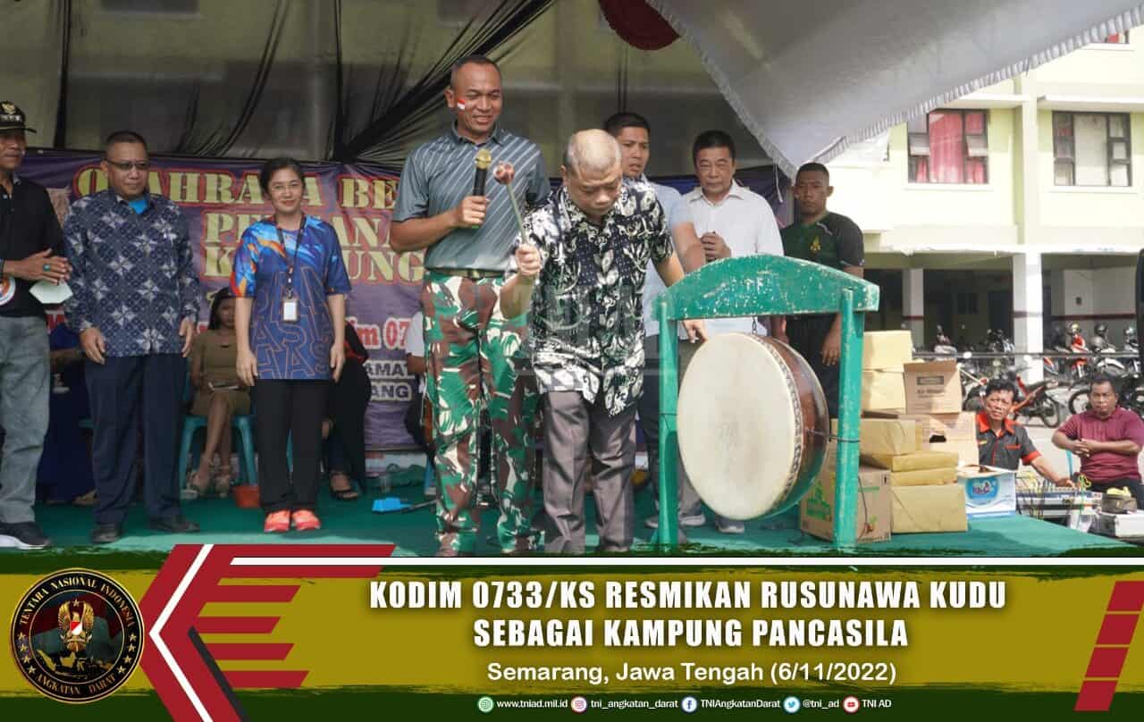 Kodim 0733/KS Resmikan Rusunawa Kudu sebagai Kampung Pancasila